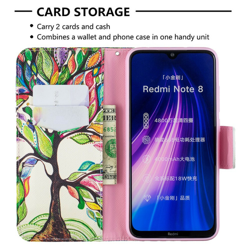 Xiaomi Redmi Note 8 Capa colorida para árvores