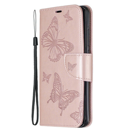 Xiaomi Redmi Note 8 Capa de Cordão Impressa com Borboleta