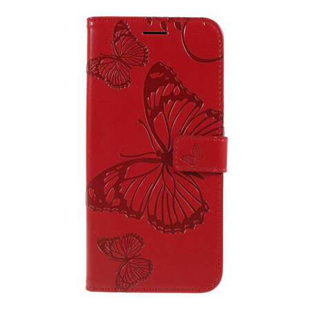 Huawei P Smart Z / Honor 9X Capa de Cordão para Borboletas Gigantes