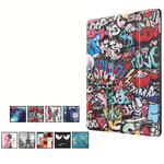 Capa inteligente iPad 10.2" (2019) Leatherette Graffiti Fun