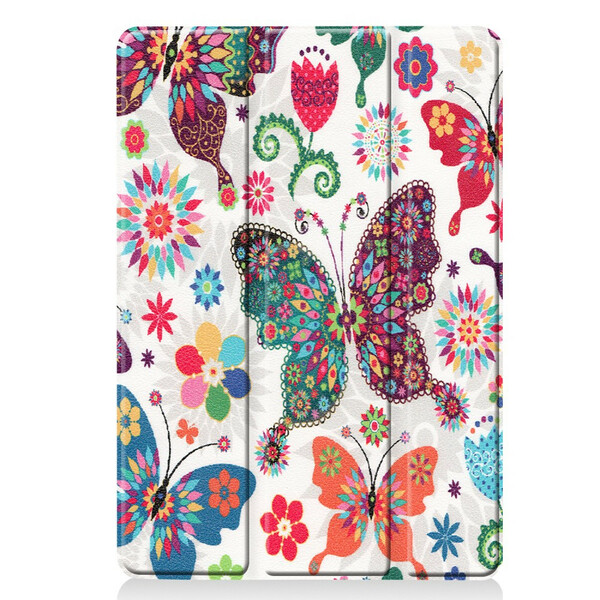 Capa inteligente iPad 10.2" (2019) Floral Leatherette Vintage