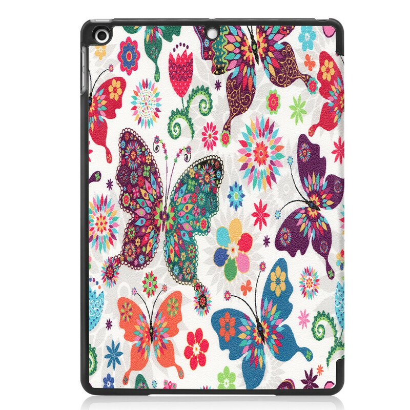 Capa inteligente iPad 10.2" (2019) Floral Leatherette Vintage
