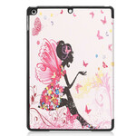 Capa inteligente iPad 10.2" (2019) Fada Floral de Couro