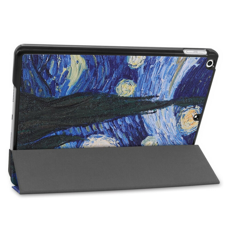 Capa inteligente iPad 10.2" (2019) Leatherette Van Gogh