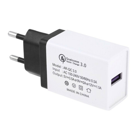 Adaptador de Carregador de Parede USB ficha UE