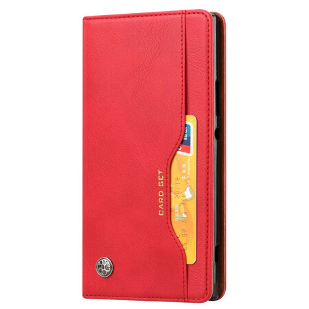 Capa Flip Cover OnePlus 7T Capa de cartão em pele