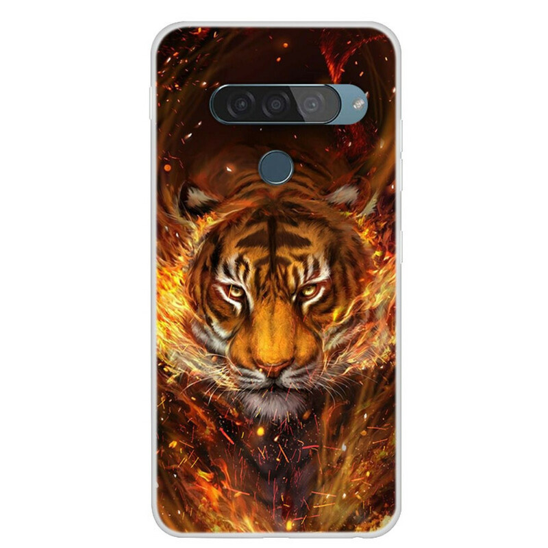 LG G8S Capa de Tigre de Fogo ThinQ