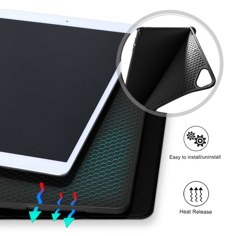 Capa inteligente iPad 10.2" (2019) Capa em pele com lápis Capa inteligente iPad 10.2" (2019) Capa em pele com lápis
