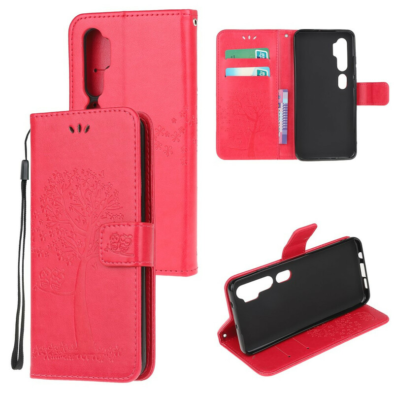 Xiaomi Mi Nota 10 Capa para árvores e corujas