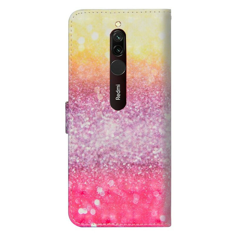 Xiaomi Redmi 8 Gradient Glitter Case Magenta