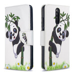 Xiaomi Redmi 8 Panda Case on Bamboo