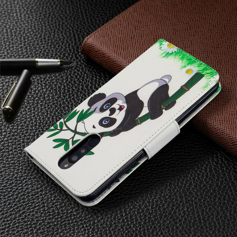 Xiaomi Redmi 8 Panda Case on Bamboo