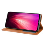 Capa Flip Xiaomi Redmi Note 8T Efeito Couro Vintage Efeito Estilo