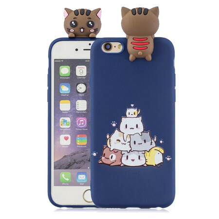 Capa iPhone 6/6S Cats 3D