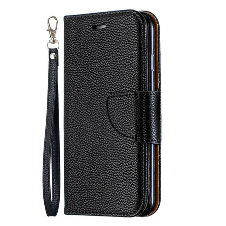 Capa para iPhone 6/6S Couro de Lychee Colorido com CordÃ£o