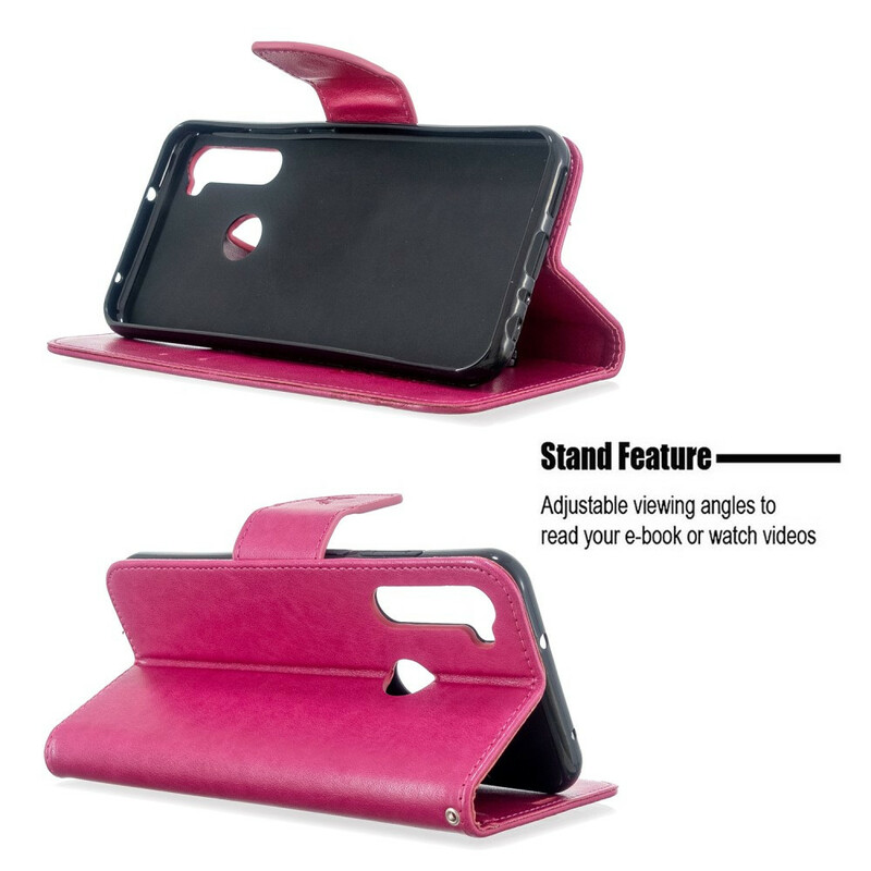 Xiaomi Redmi Note 8T Capa de CordÃ£o Impressa com Borboleta