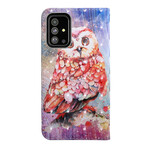 Samsung Galaxy A51 Case Owl the Painter