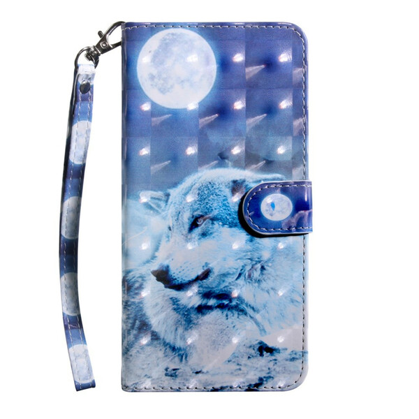 Capa Samsung Galaxy A51 Wolf with Moonlight