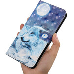 Capa Samsung Galaxy A51 Wolf with Moonlight
