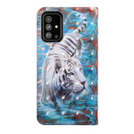 Samsung Galaxy A51 Tigre na capa de água