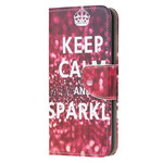 Capa Samsung Galaxy A51 Keep Calm and Sparkle