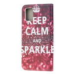 Capa Samsung Galaxy A51 Keep Calm and Sparkle