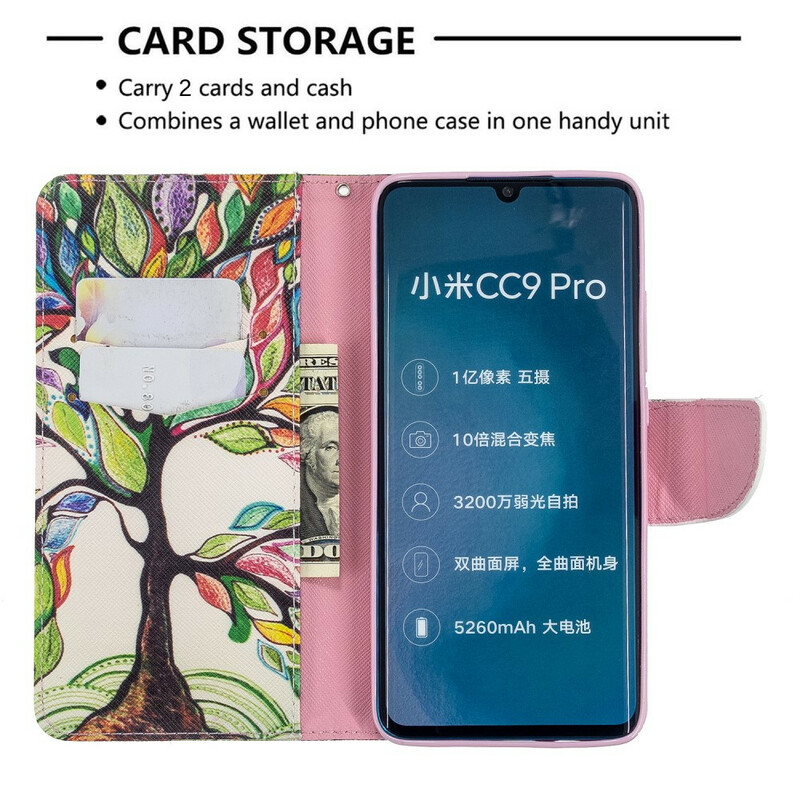 Xiaomi Mi Nota 10 Capa colorida para árvores