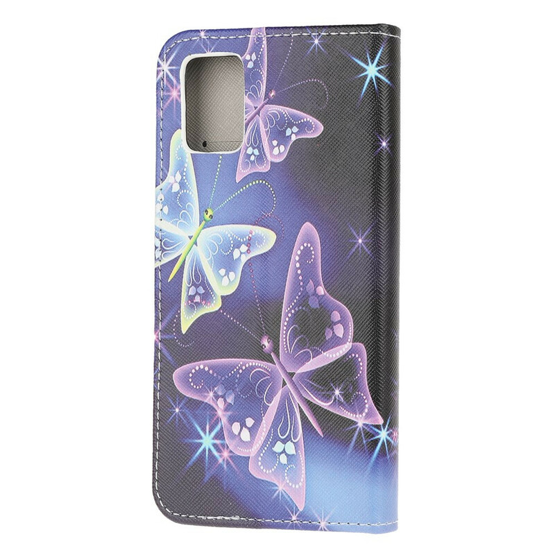Capa Samsung Galaxy A51 Neon Butterfly