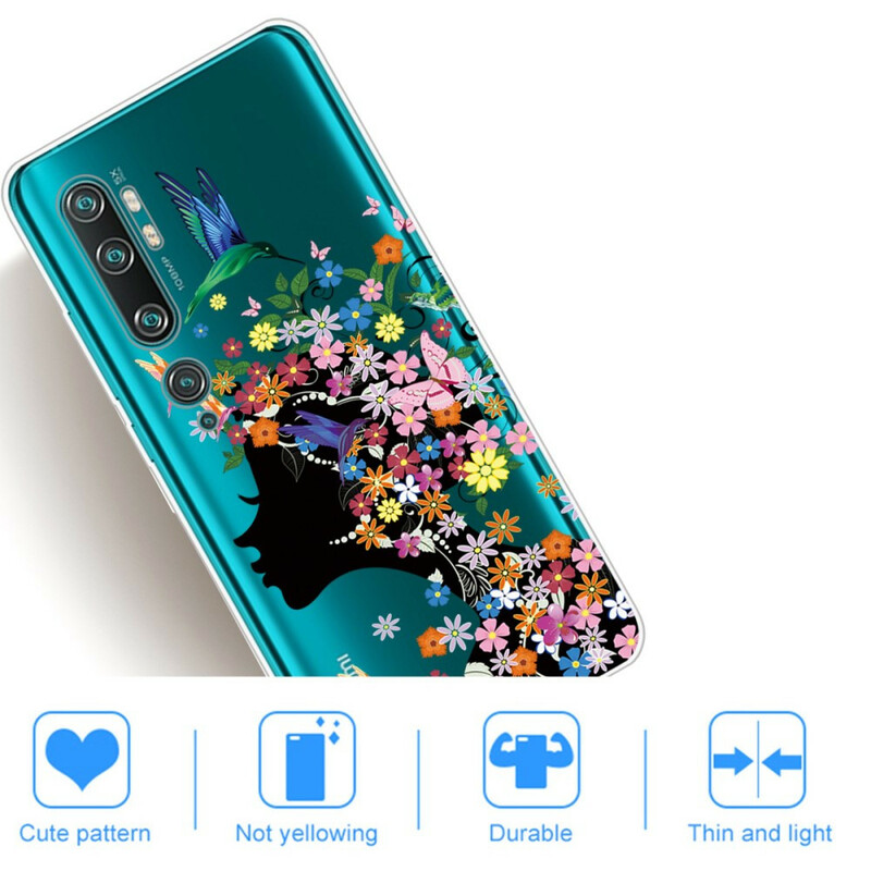 Xiaomi Mi Nota 10 Cabeça com Flor Bonita