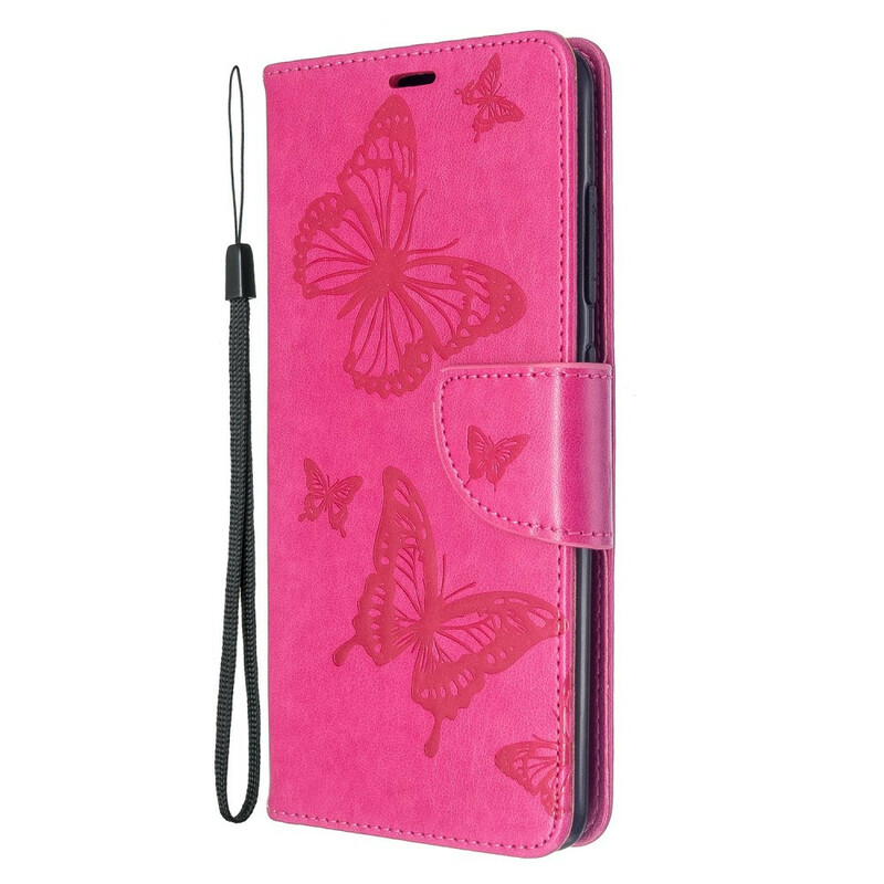 Samsung Galaxy A51 Case Butterflies in Flight with Strap