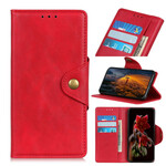 Samsung Galaxy Note 10 Lite Mock Leather Case Button