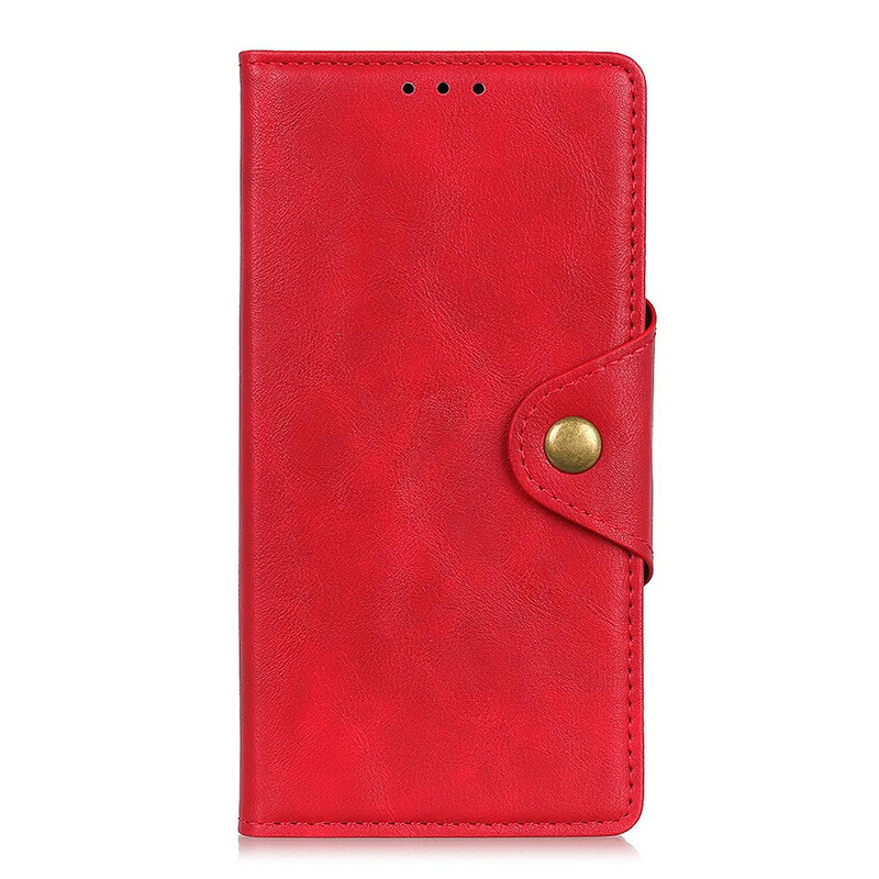Samsung Galaxy Note 10 Lite Mock Leather Case Button