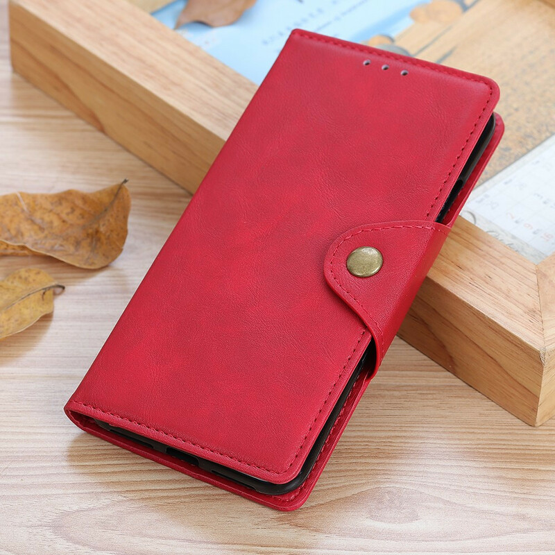 Samsung Galaxy Note 10 Lite Mock Leather Case Button