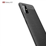 Samsung Galaxy A51 Capa de couro Lychee Linha Dupla Efeito Lychee