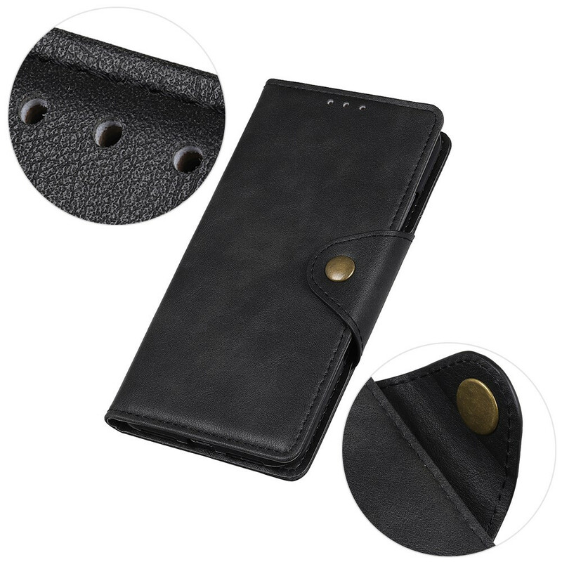 Samsung Galaxy A51 Mock Leather Case Button