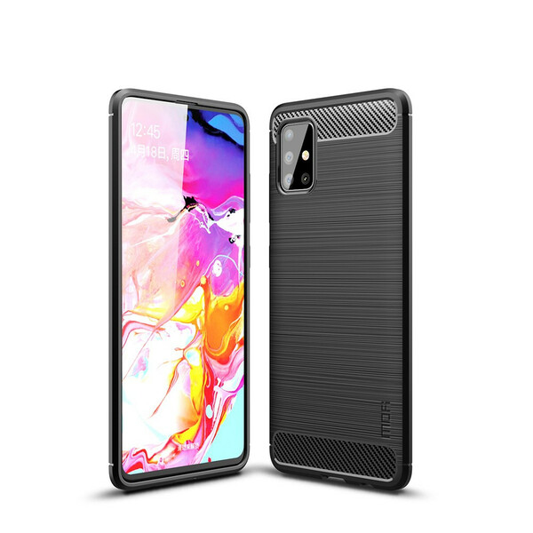 Samsung Galaxy A51 Capa de Fibra de Carbono Escovado MOFI