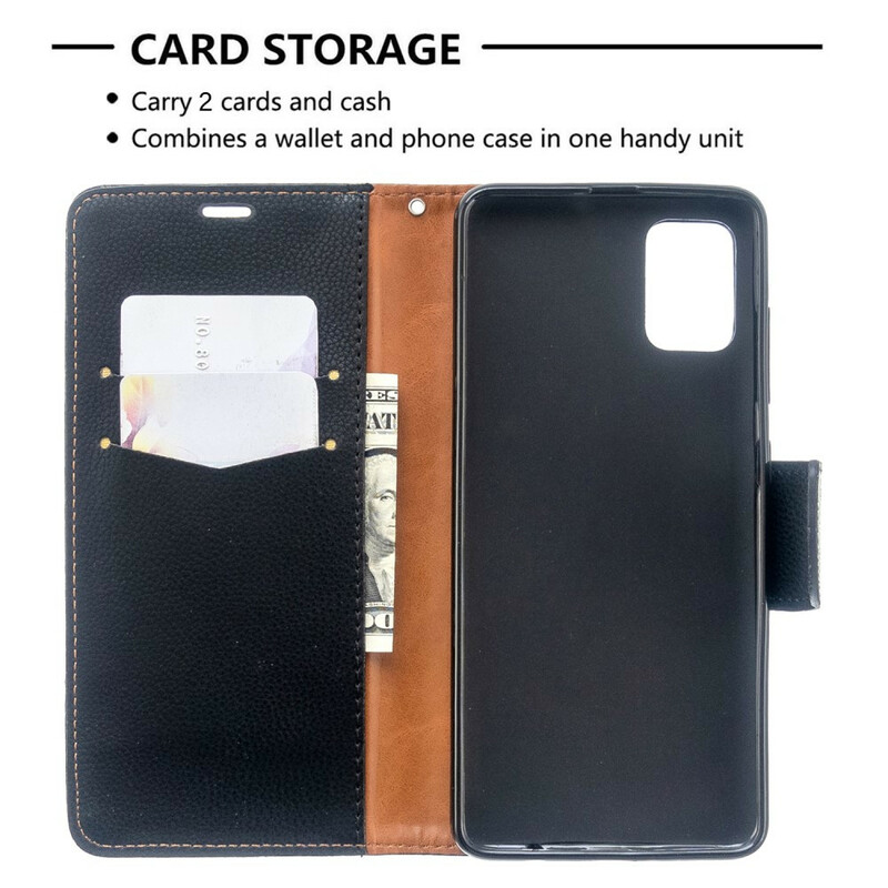 Samsung Galaxy A51 Case Lychee Oblique Flap
