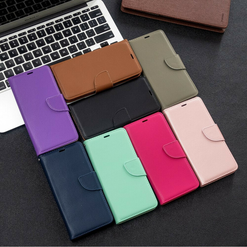 Samsung Galaxy A51 Case Lychee Oblique Flap