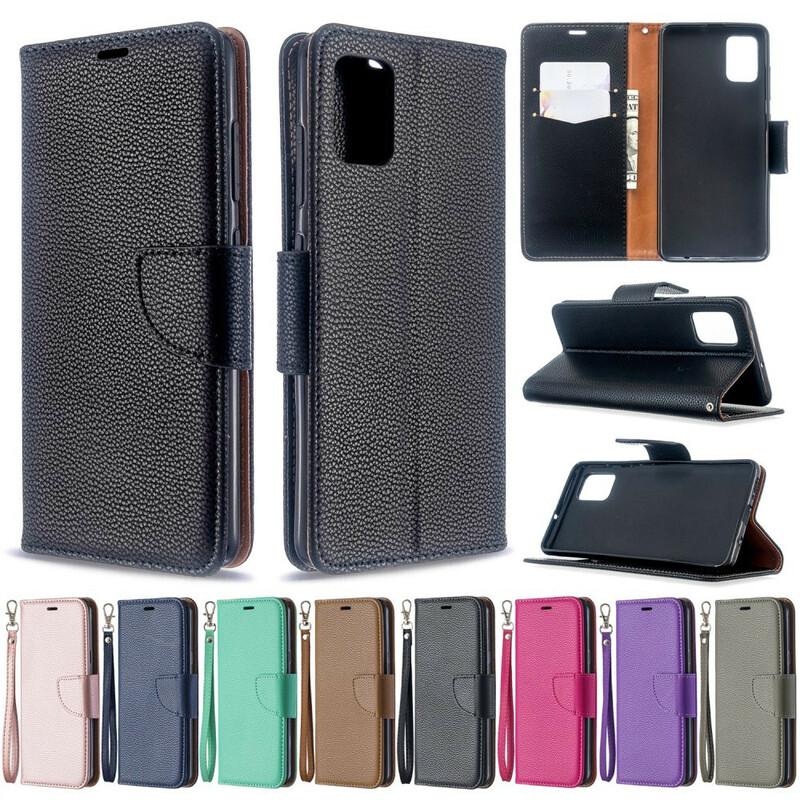 Samsung Galaxy A51 Case Lychee Oblique Flap