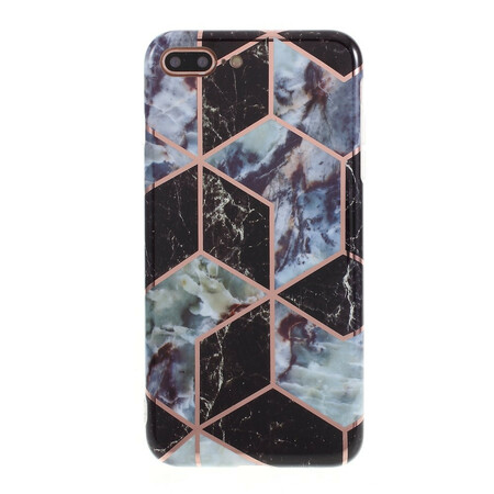 iPhone 8 Plus / 7 Plus Geometria colorida da capa de mármore