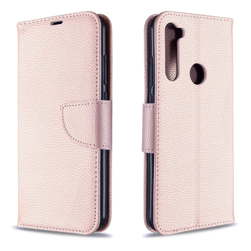 Xiaomi Redmi Note 8T Capa Litchi Aba oblíqua