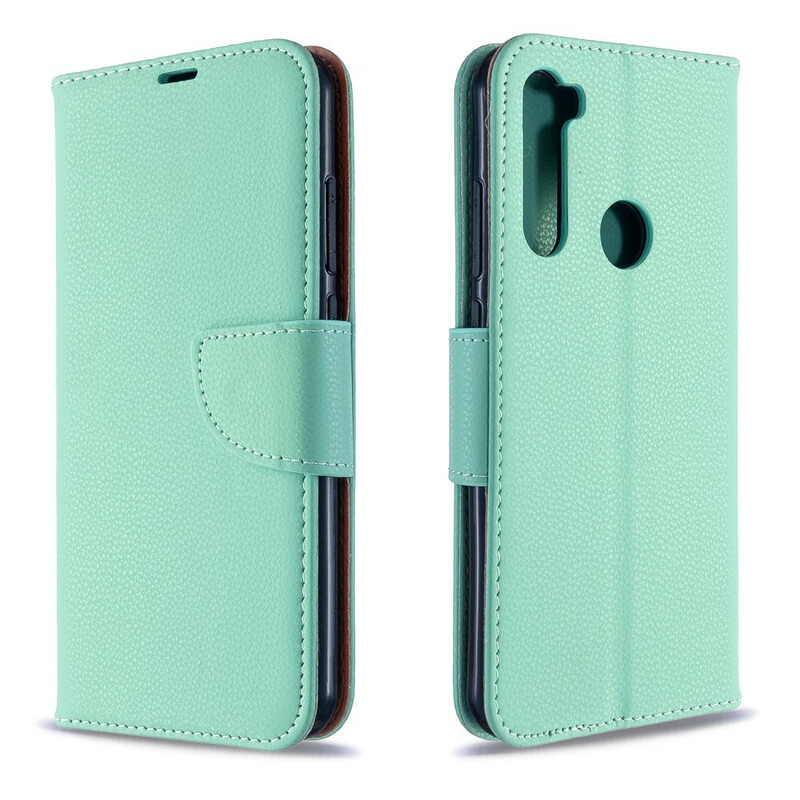 Xiaomi Redmi Note 8T Capa Litchi Aba oblíqua