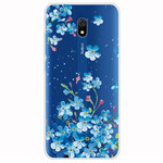 Xiaomi Redmi 8A Capa de flores azuis