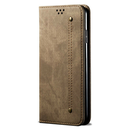 Capa Flip Xiaomi Mi Nota 10 Tecido de calças de ganga