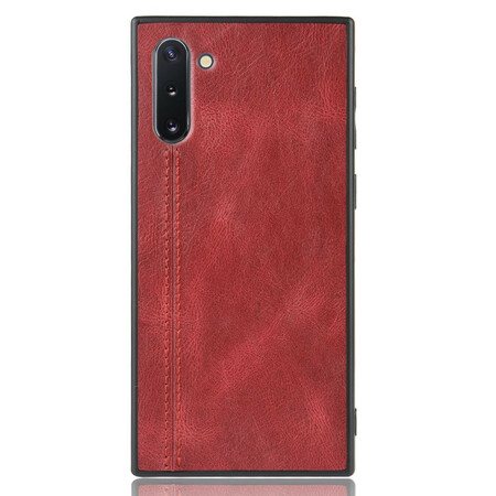 Samsung Galaxy Note 10 Costura com efeito de capa de couro