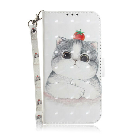 Capa Huawei P Smart 2019 Tomate no Lanyard Cat