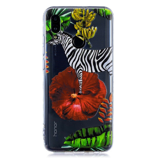 Capa Huawei P Smart 2019 Zebra e Flores