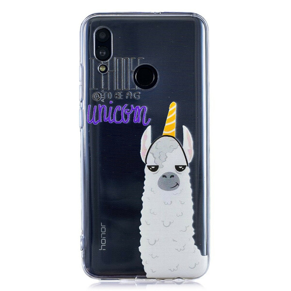 Capa Huawei P Smart 2019 Lama Unicórnio Transparente