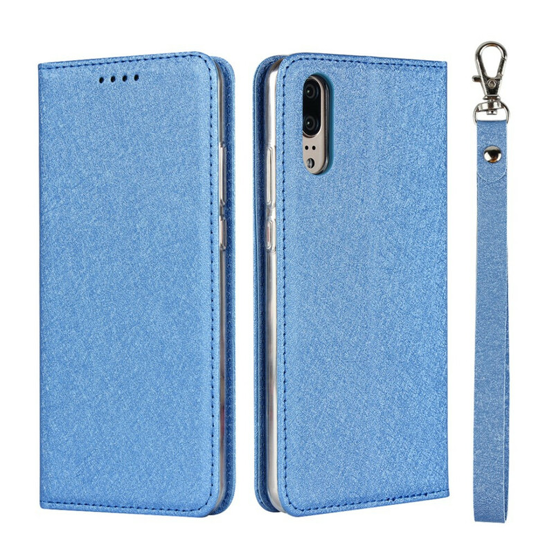 Capa Flip Cover Huawei P20 Estilo Couro Macio com CordÃ£o