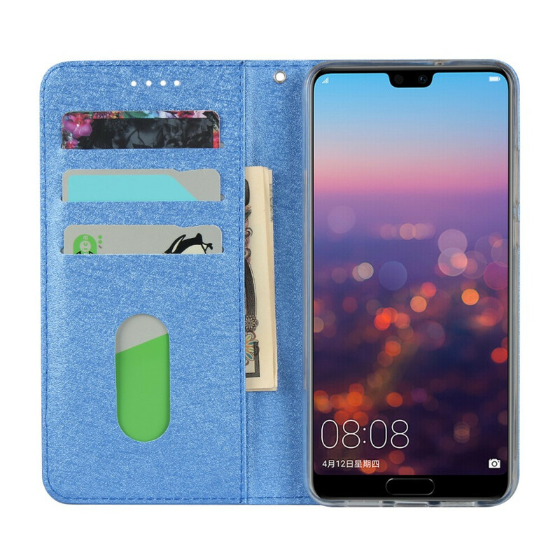 Capa Flip Cover Huawei P20 Estilo Couro Macio com CordÃ£o